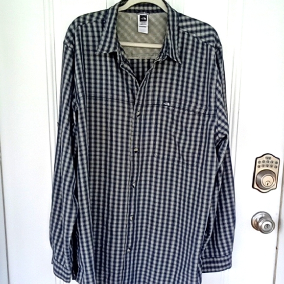 The North Face Other - The North Face Men's Plaid Long Sleeve Button-Up Shirt with Zippered Chest Pocke